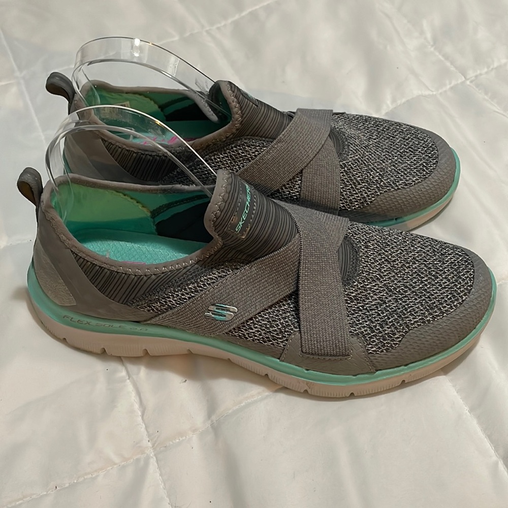 Skechers Cross-Strap Slip on Sneakers size 10